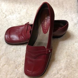 Red Nine West Flats Sz 7M